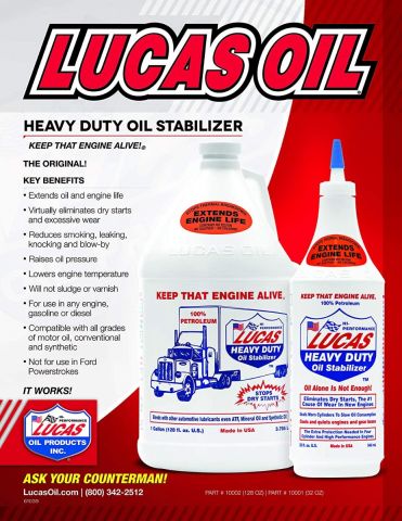Lucas Engine Oil Heavy Duty Oil Stabilizer - 1 Quart#10001