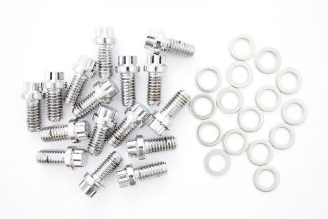 Pioneer Header Bolt Kit 16 Pieces - 12 Point - Stainless Steel#854015