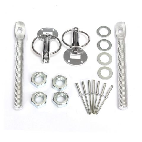 AFTERBURNER Bonnet Pin Kit Silver Aluminium#AB52865S