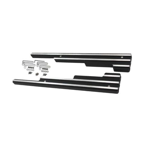 AFTERBURNER Alloy Finned Aluminum Universal Wire Loom Black Set - 7 - 9MM #8458BK