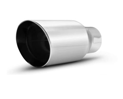 AFTERBURNER Exhaust Tip, 304 Stainless Steel, Slant Rolled Inside Dia. 2.5 Inch, Outside Dia. - 4 inch, Overall Length 9 inch#ABEWLT-351