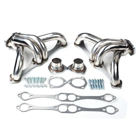 AFTERBURNER Exhaust Headers For Chevy Small Block V8 Hugger Shorty Stainless#5826