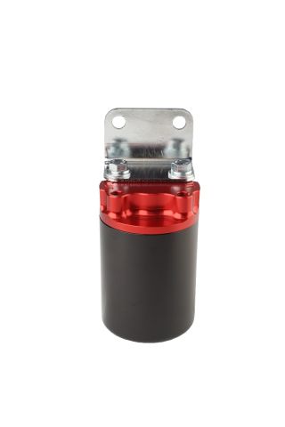 Aeromotive Stainless Steel Series Canister-Style Fuel Filters, Red/Black Each#AER12319