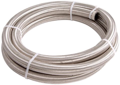Aeroflow Fuel Line - AN6 Stainless Steel Braided Hose 2 Mtr Kit#AF100-06-2M
