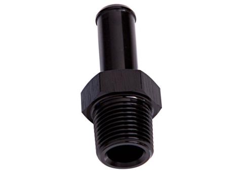 Aeroflow Male NPT To Barb Straight Adapter 3/8 Inch To 3/8 Inch#AF841-06-06BLK