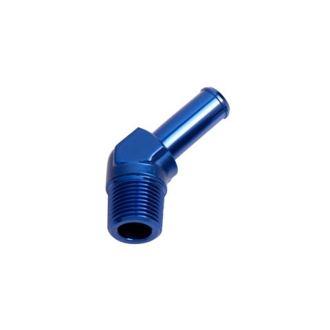 Aeroflow Male NPT To Barb 45 Degree Adapter 3/8 Inch -  5/16 Inch#AF845-06-05