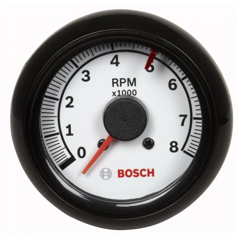 Bosch Sport II Analog Tachometer Gauges - Black-White#BOS7904