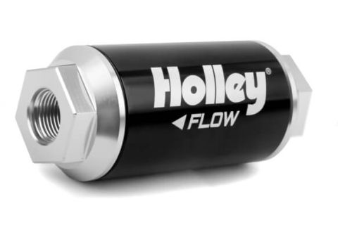 Holley Fuel Filter Billet 175 GPH 100 Mic Each#162-553