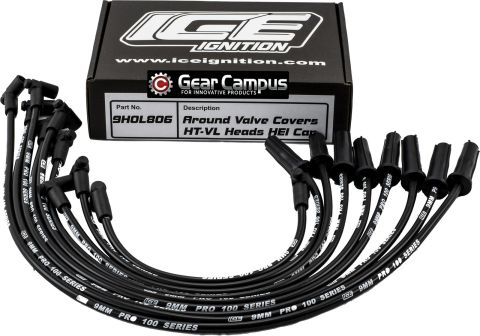 Ice Ignition Lead Set 9MM (Holden/Early Heads) 90D/Plug Straight/HEI Set #9HOL806