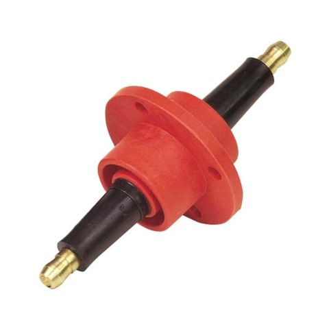 MSD Ignition Coil Wire Feed-Thru Firewall Red Each#MSD8211