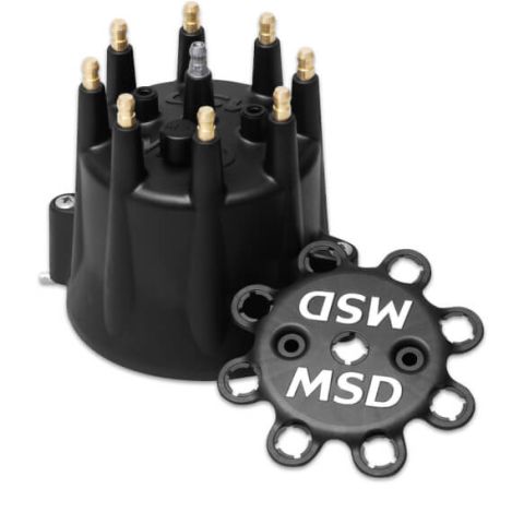 MSD Distributor Cap Chev Tower Black Each#MSD84333