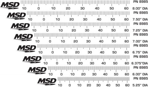MSD Timing Tape - Harmonic Balancer - 5.25" to 8.00"#MSD8985