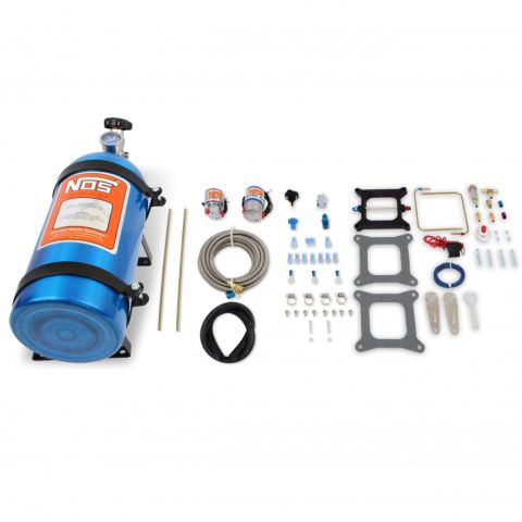 Nos Kit - Cheater Series (Holley 4 BBL & Carter AFB Late) 150-250 HP Inclusive 10 LB Blue Bottle Kit #02001