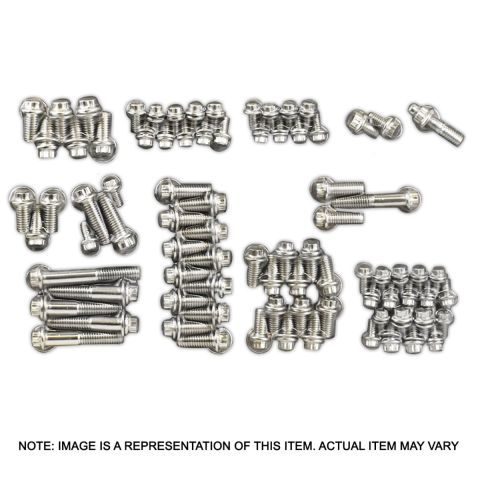 Proflow Engine Bolt Kit Chev 12 Point Stainless Steel Small Block Kit #PFESSF530