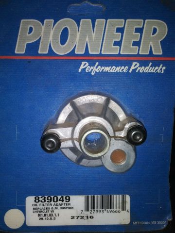 Pioneer Oil Filter Fitting Spin On Type #839049