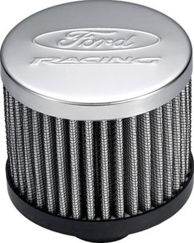 Proform Valve Cover Breather, Push-In Chrome Rubber Base Ford Racing 