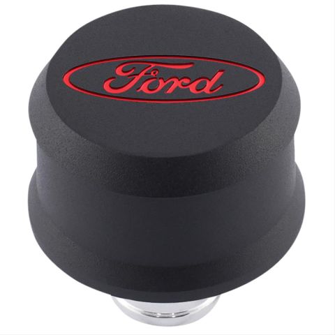 Proform Breather Push In Ford Logo Red - Black Cap#PR302-440