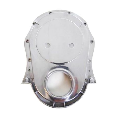 RPC Timing Cover (Chev BB) - Polished Alloy 