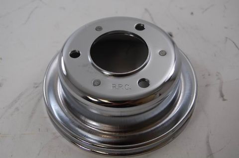 RPC Pulley - Crank/Single - (Ford/Win) - 3/Bolt - Chrome Steel 
