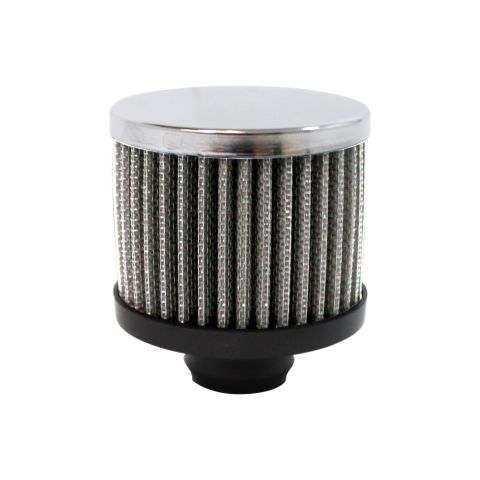RPC Chrome Steel Push-In Open Filter Breather 3" Tall#S9308