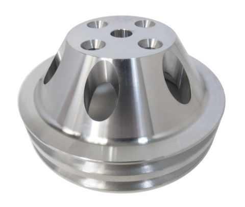RPC Pulley - Waterpump/Lwp/Double - (Chev SB) - Polished Alloy