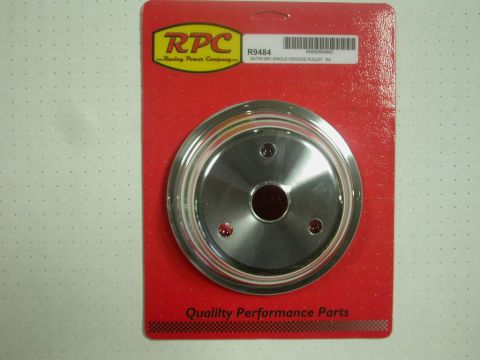 RPC Pulley - Crank/Lwp/Single - (Chev SB) - Polished Alloy 