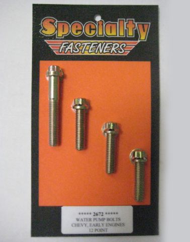 Specialty Fasteners Waterpump Bolt Kit Chev (Short) Stainless #SP2672S