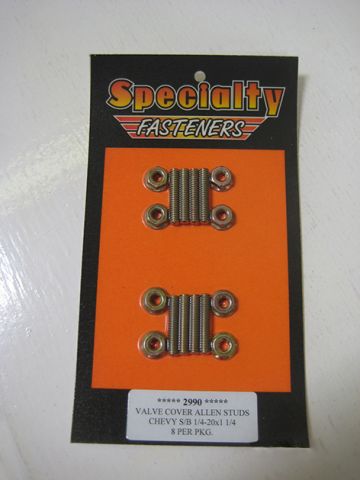 Specialty Fasteners Valve Cover Stud Kit SB Chev Zinc #SP2990