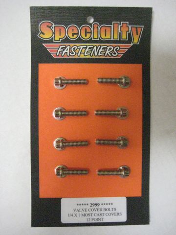 Specialty Fasteners Valve Cover Bolt Kit Universal Zinc #SP2999