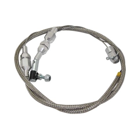 TSP 24" Stainless Braided Throttle Cable Kit - Universal #7208