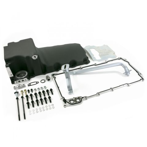 TSP LS Aluminum Rear Sump Retro-Fit Oil Pan Black Kit #81074BK  