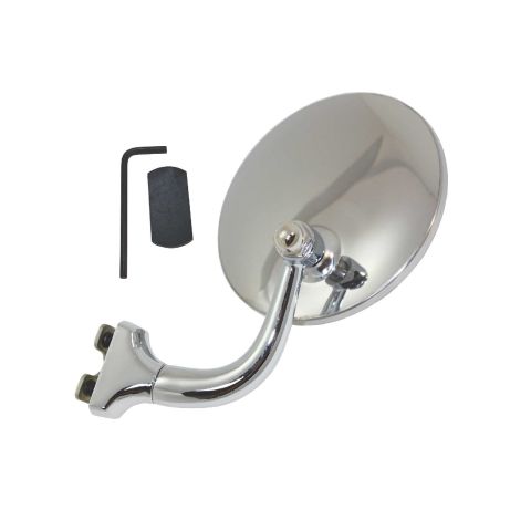 TSP 4" Stainless Steel Peep Style Side View Mirror #8217