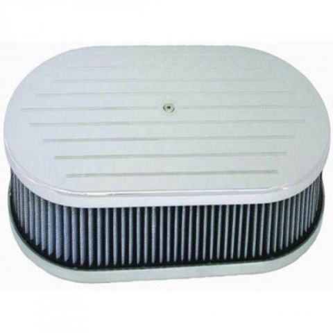 TSP Alum Oval Air Cleaner Set 15" X 2" Milled 