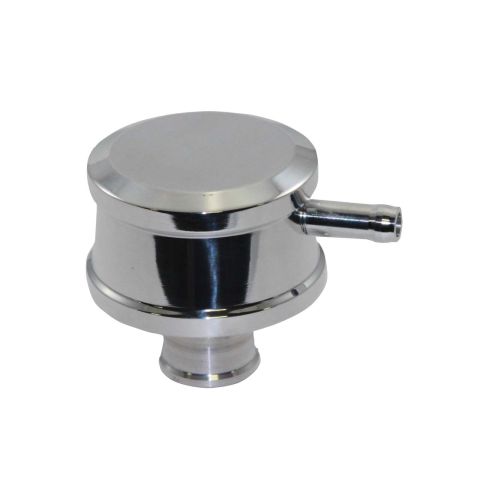 TSP Breather Push in Round (Plain) Polished Alloy – With PCV Valve Each #TSP8497