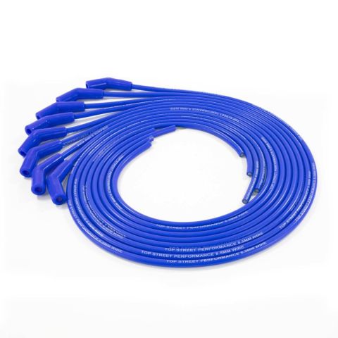 TSP 8.5MM Universal Spark Plug Wire Set with 135° Plug Boots, Blue #85635