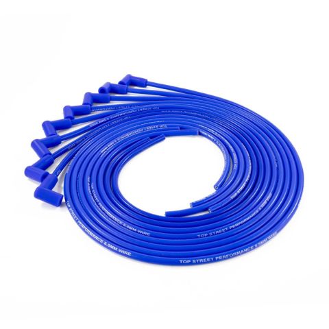 TSP 8.5MM Universal Spark Plug Wire Set with 90° Plug Boots, Blue #85690