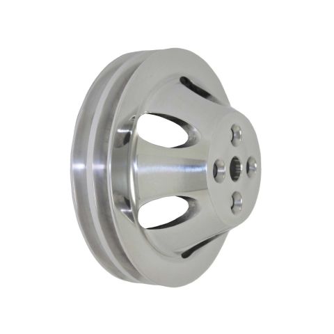 TSP Chevy Big Block Double-Groove Aluminum Short Water Pump Pulley