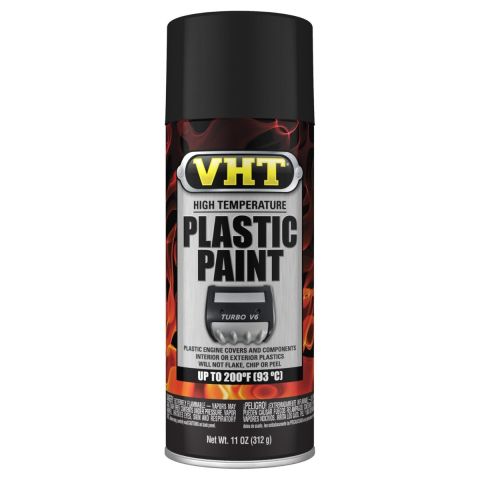 VHT High Temperature Plastic Paint - Matt Black Each#SP820